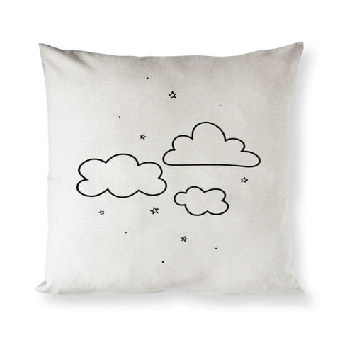 Clouds Cotton Canvas Pillow Cover